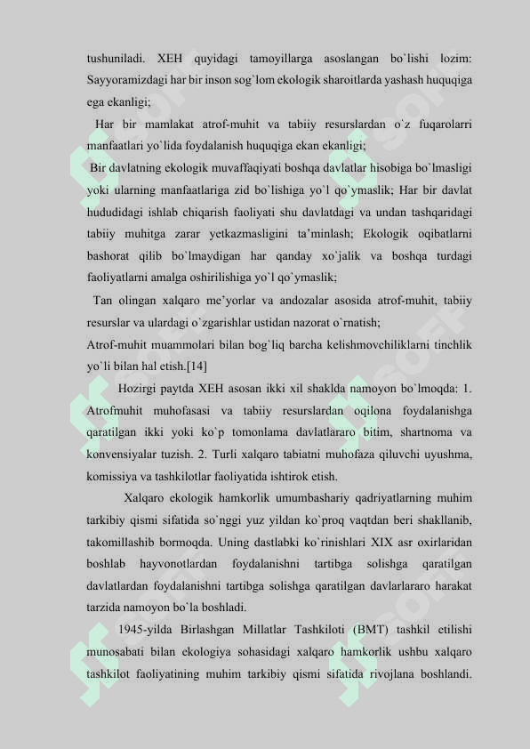 EKALOGIK  BARQAROR RIVOJLANISH KONSEPSIYASI 5