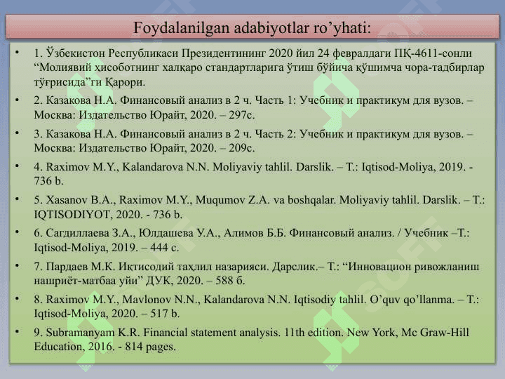 ISLAB CHIQARISH VA DAVR XARAJATLARI TAHLILI 3