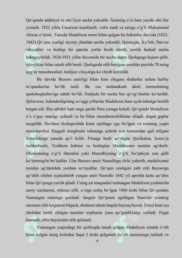 OZBEKISTONNING QOQON XONLIGI DAVRI MEMORCHILIGI.docx 5