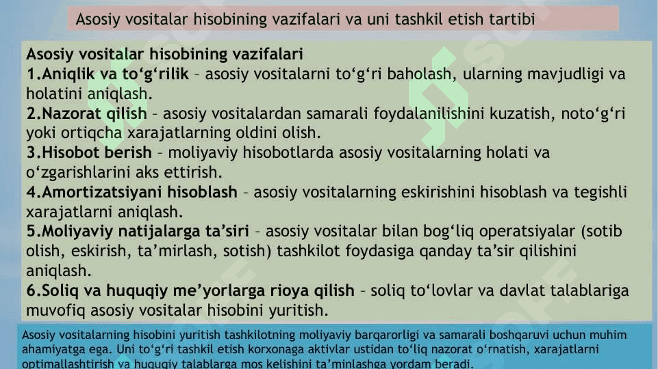 Asosiy vositalar hisobi 5