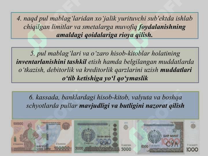 Pul mablag‘lari hisobi 4