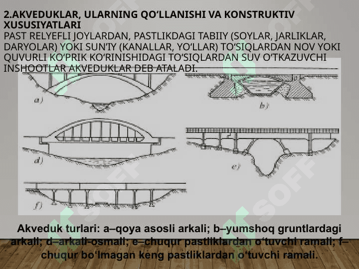 To‘siqlardan suv o‘tkazish inshootlari 4
