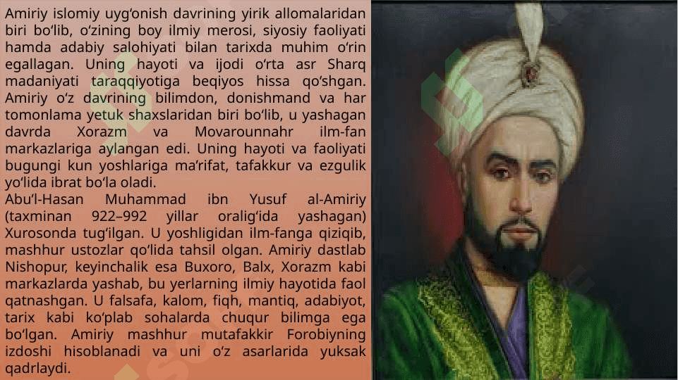 Amiriy hayoti va ijodi 2
