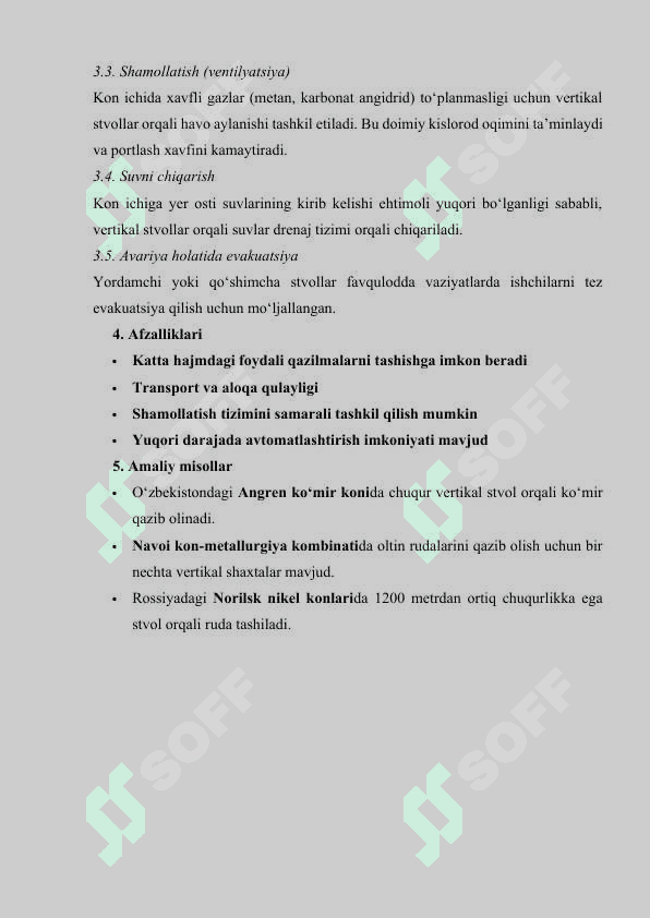 VERTIKAL SHAXTA STVOLLARINI O'TISH JARAYONLARI 4