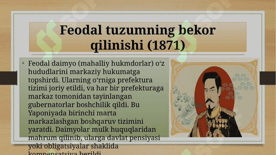 Yaponiya Meydzi islohati 7