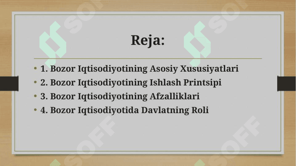 Bozor iqtisodiyoti 2