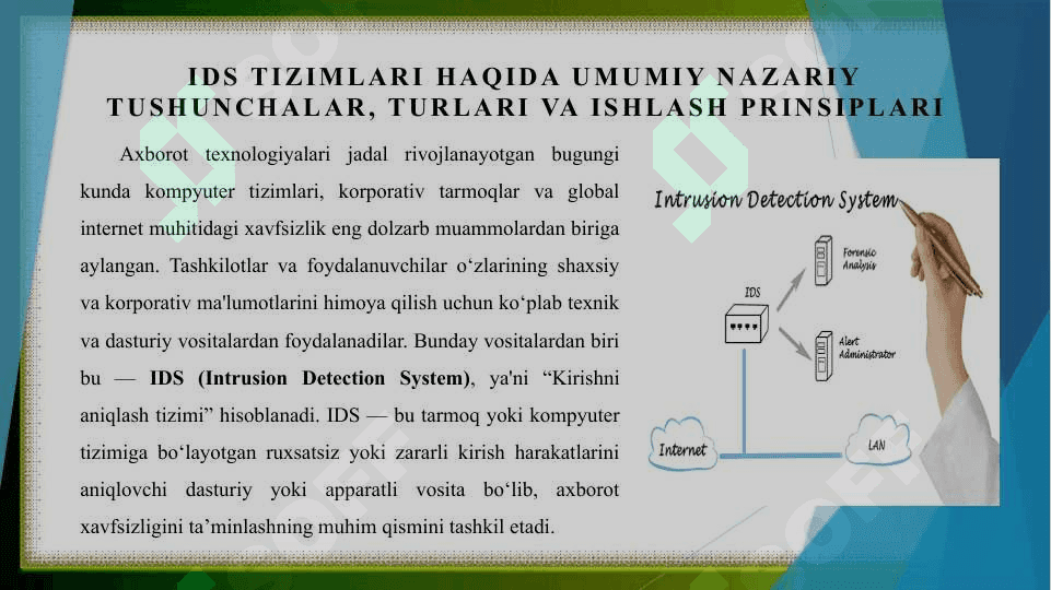 IDS tizimini qurish usullari va vositalari 4