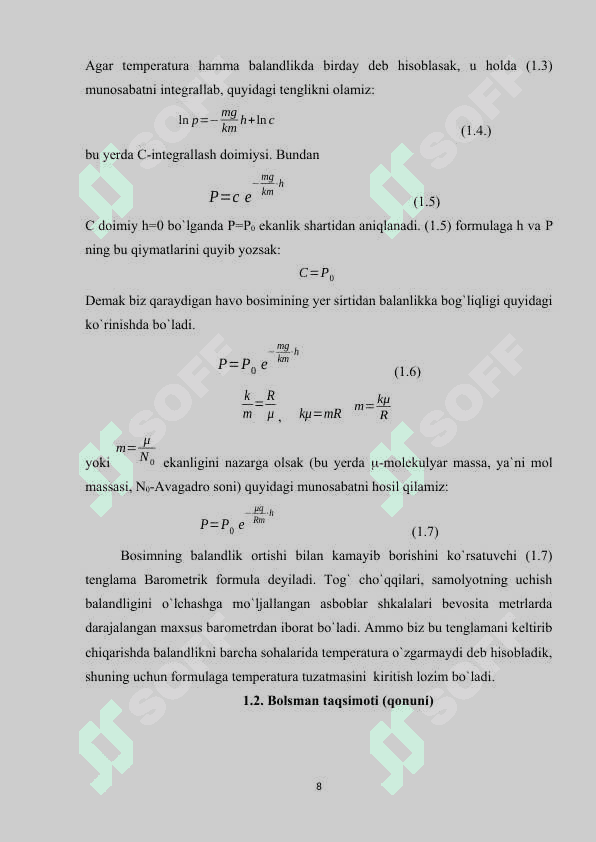 BAROMETRIK FORMULA 8