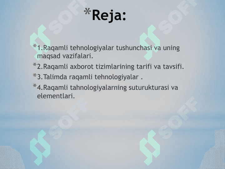 Raqamli texnologiyalar va ularning rivojlanish tendensiyalari 2