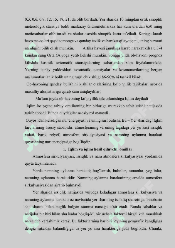 İqlim mintaqalari 3