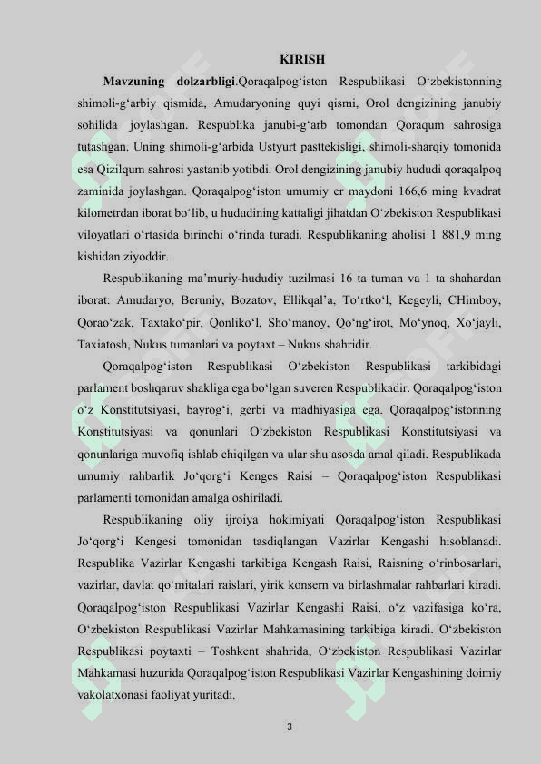 Mustaqillik yillarida Qoraqalpog‘iston Respublikasi 3