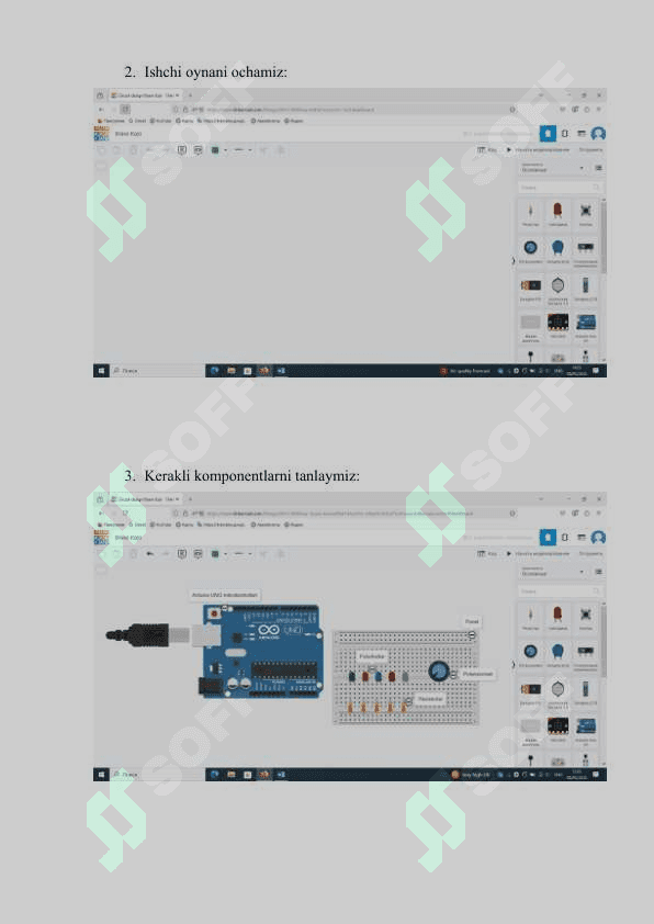Potensiometr. Arduino orqali yorug‘lik diodining yorug‘lik darajasini o‘zgartirish va ularning sonini o‘zgartirish. 4
