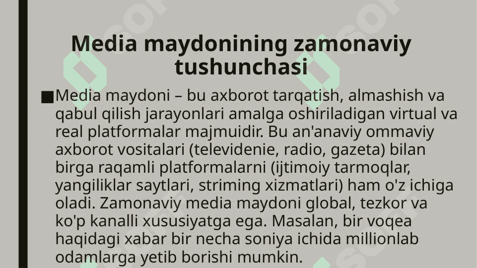 Media maydonidagi axborot imkoniyatlari 3