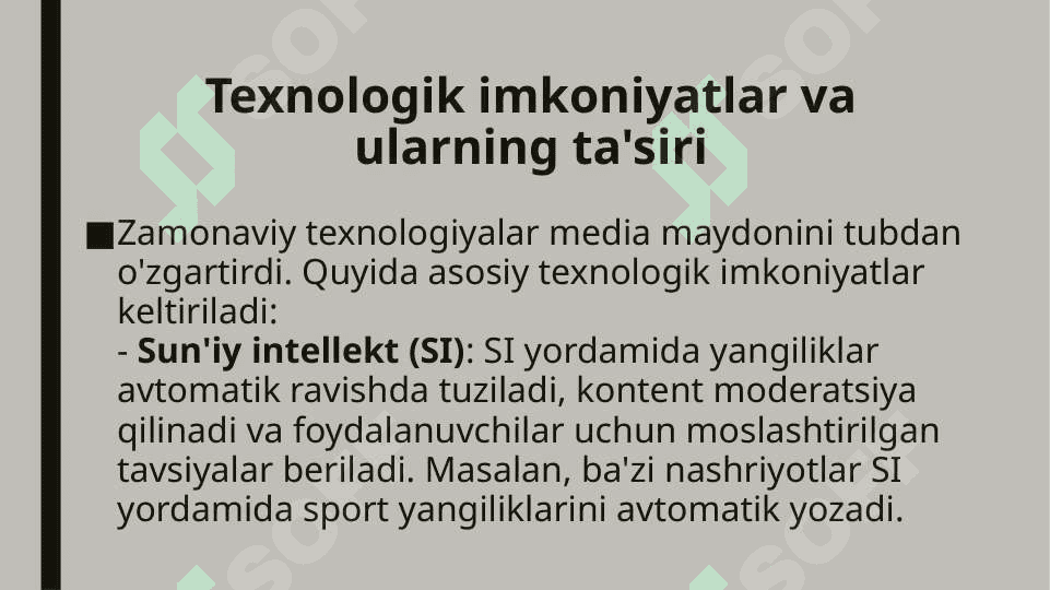 Media maydonidagi axborot imkoniyatlari 7