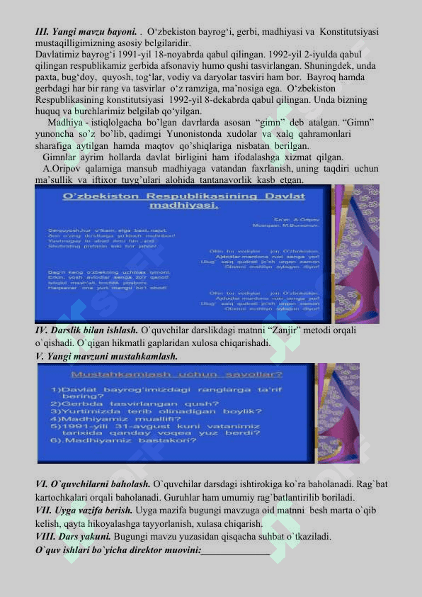 3-sinf O‘zbekiston Respublikasi- mustaqil davlat 4