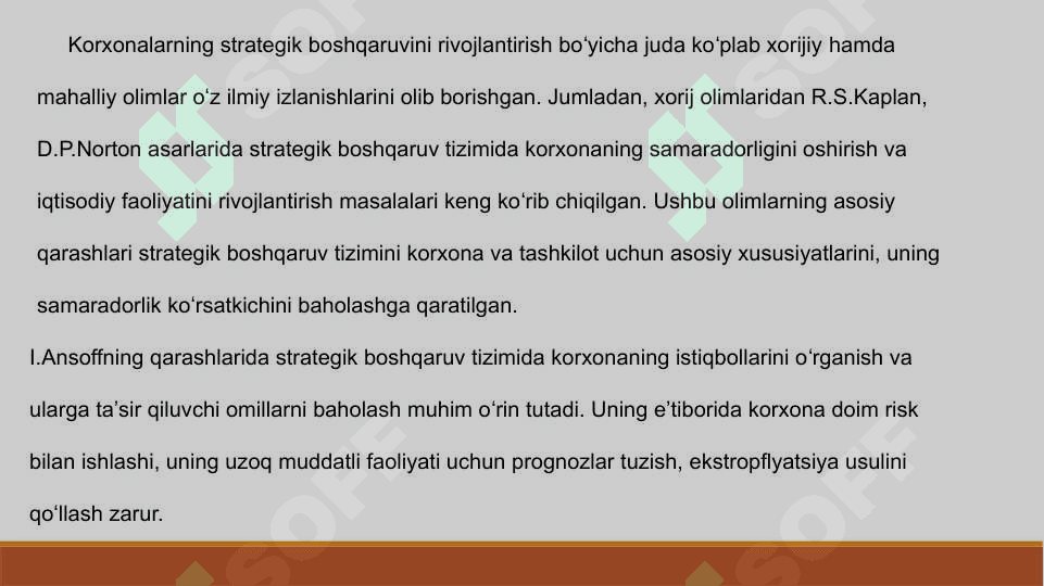 Kompaniya   strategiyasini  ishlab  chiqishda  menejerlarning masulyati 4