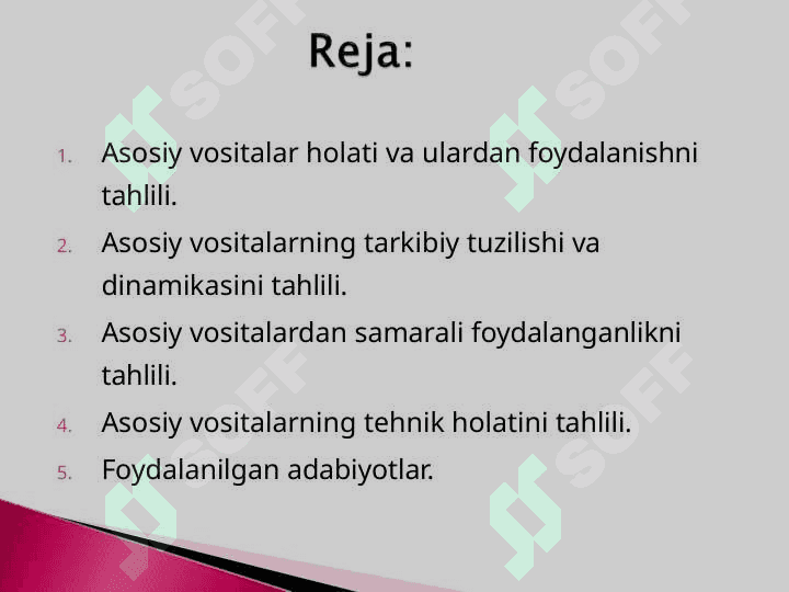 asosiy vositalar holati 2