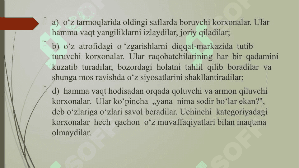 Strategiya yaratishning vazifalari 4