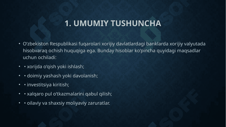 Jismoniy shaxslarning xorijda xorijiy valyutada hisobvaraq ochish tartibi 2