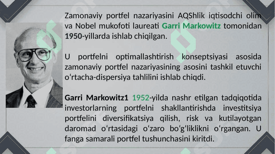 PORTFELNI SHAKLLANTIRISH MODELLARI 3