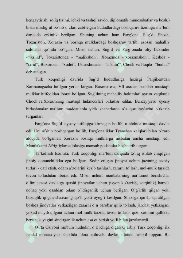 Turk xoqonligida davlat boshqaruvi tuzimi 8