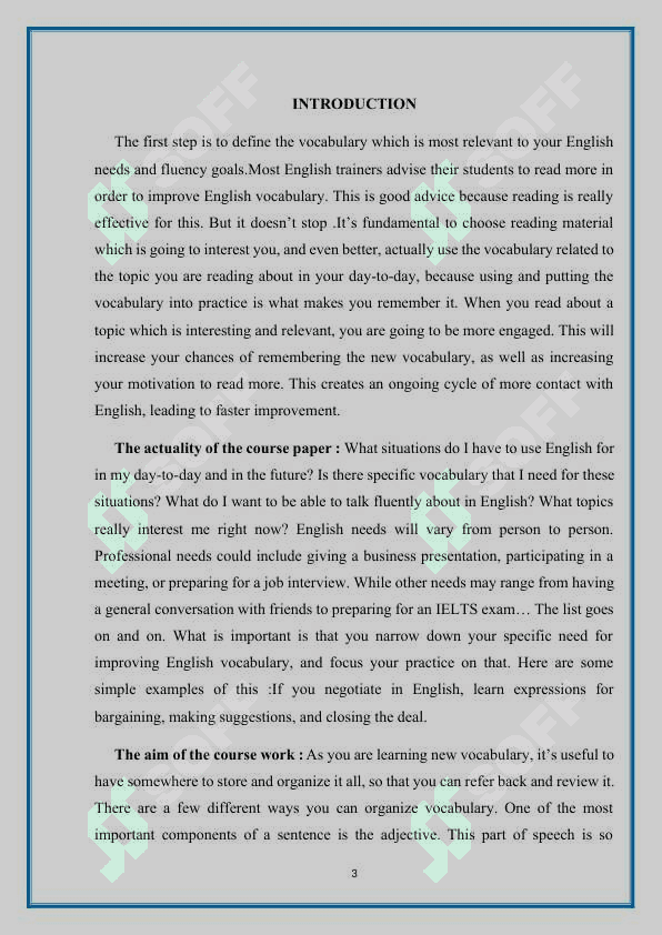 Adjective as a part of speech (kurs ishi, course work) 3