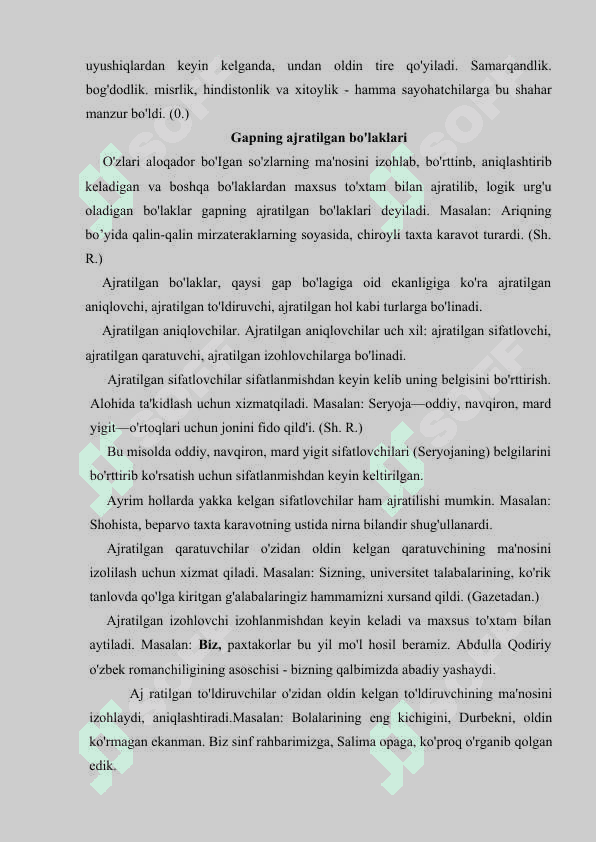 GAPNING UYUSHIQ BO'LAKLARI 4