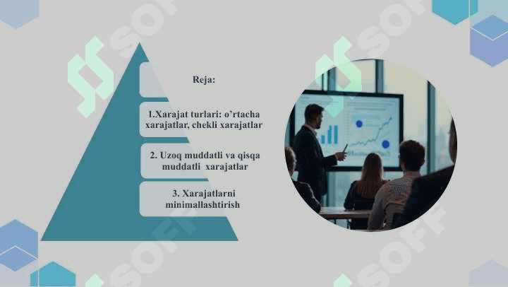 Xarajatlarni minimallashtirish va xarajatlar chizig‘i 2