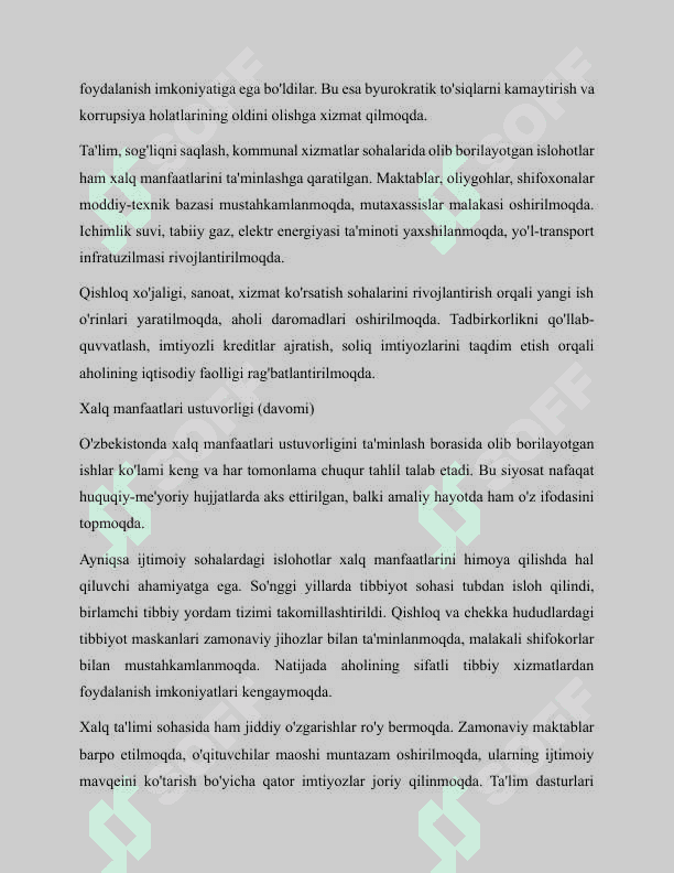 Yangi oʻzbekistonda  xalqchil va insonparvar davlat 3