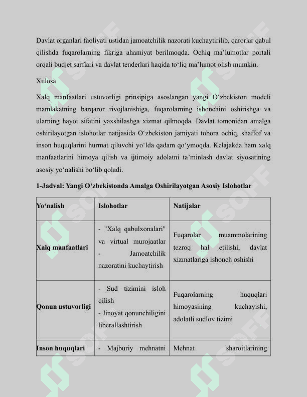Yangi oʻzbekistonda  xalqchil va insonparvar davlat 7