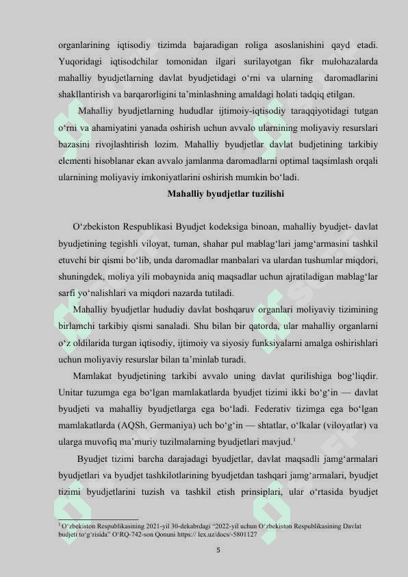Mahalliy byudjetlarni samarali boshqarish 5