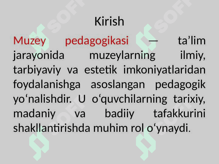 Muzey pedagogikasi 2