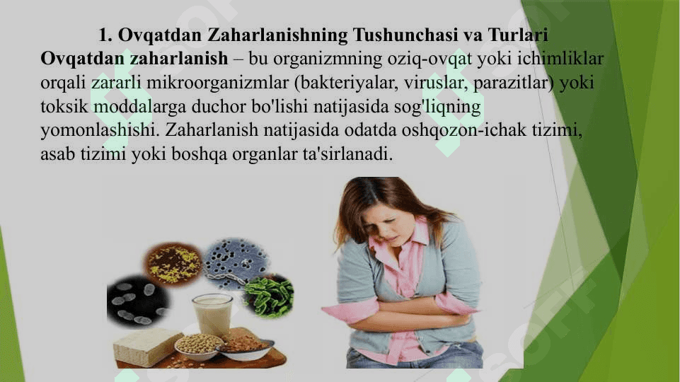 ovqatdan zaharlanish ovqat toksikoinfeksiyalari 4