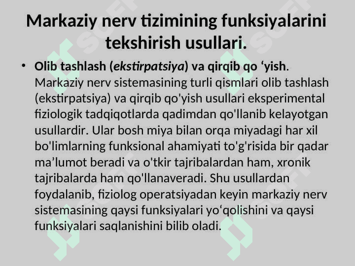 Markaziy nerv sistemasi 2