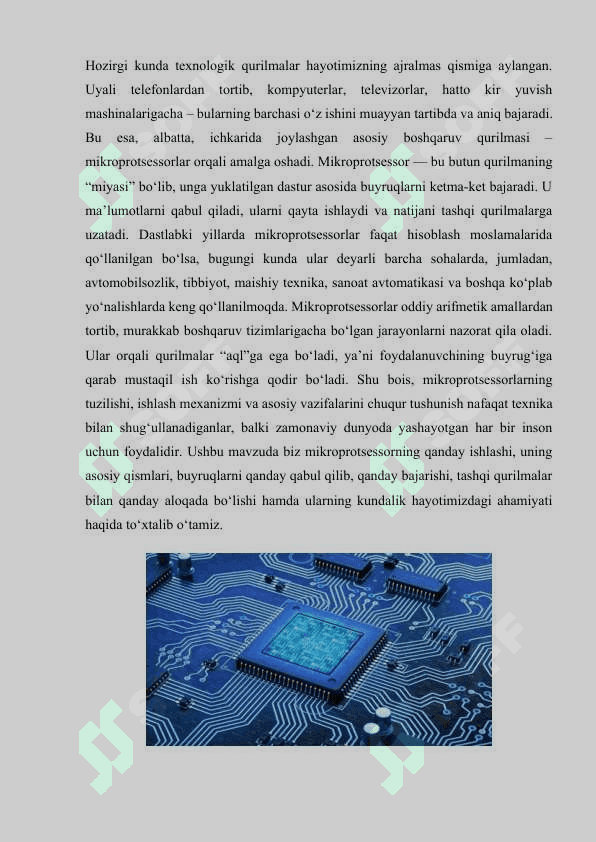 Mikroprotsessorning ishlash prinsipi 3