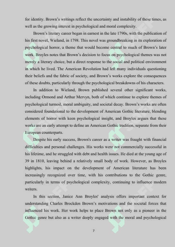 Literary heritage of Charles Branden Brown 7