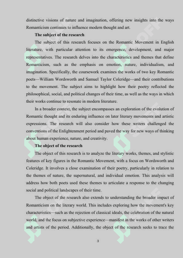 The Romantic Movement in English literature 3