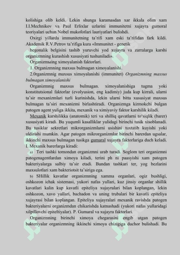 Organizmning ummun sistemasi 4