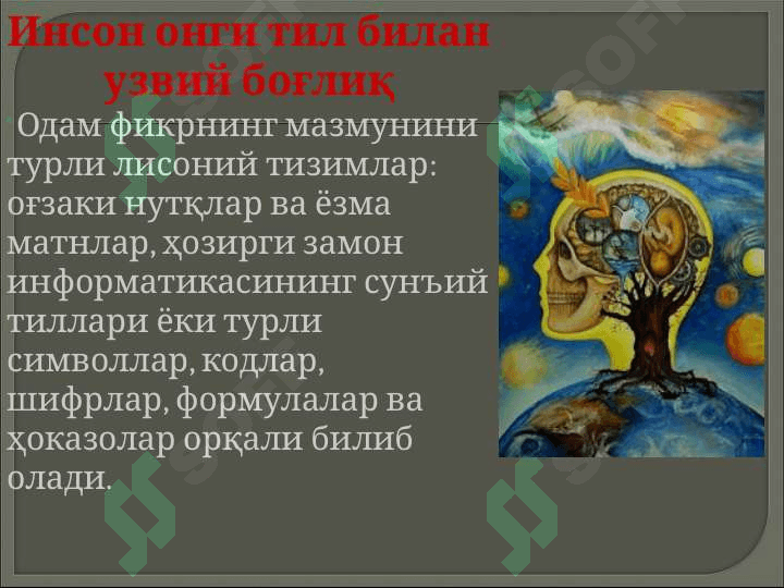ФАЛСАФАДА ОНГ МУАММОСИ 7