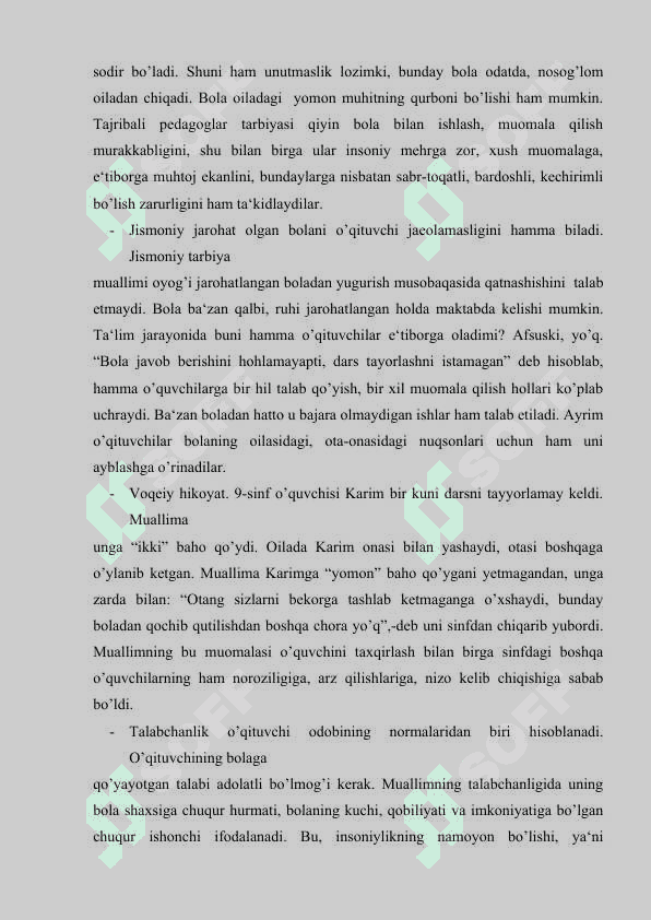 O’qituvchining muomala odobi 8