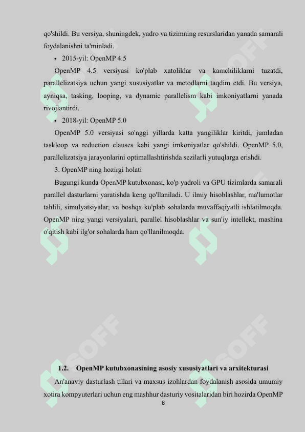 OPENMP KUTUBXONASI 8