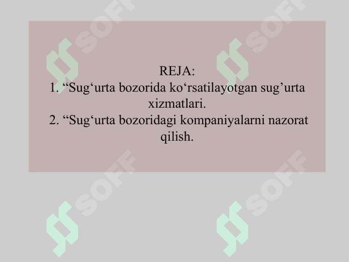 Sug’urta bozori tahlili 2