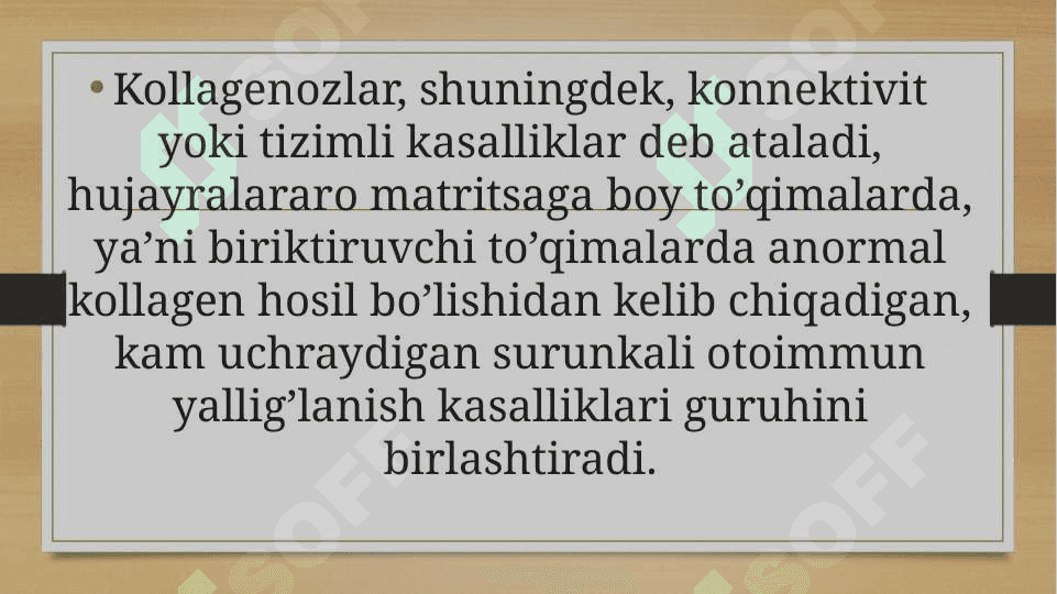 Kollagenozlar patogenezi va tashxisi pptx 4