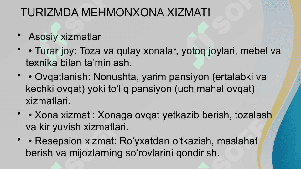 MEHMONXONA XIZMATI ppt pptx 4