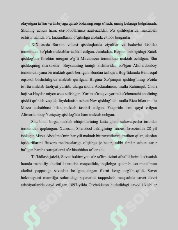 Sharqiy Buxoroda o’qitish va sog’liqni saqlash ishlari 2