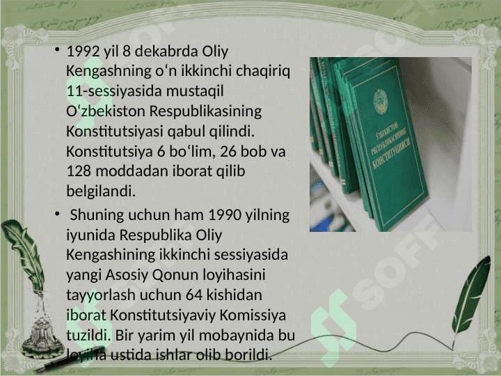 KONSTITUTSIYAVIY ISLOHOTLAR HAMDA ULARNING MAZMUN-MOHIYATI 6