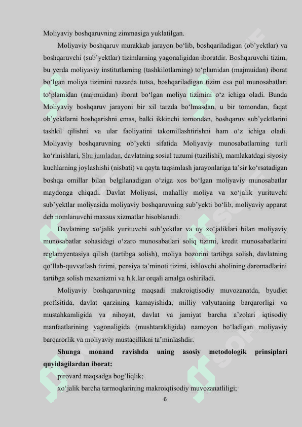 Moliyani boshqarish organlari 6