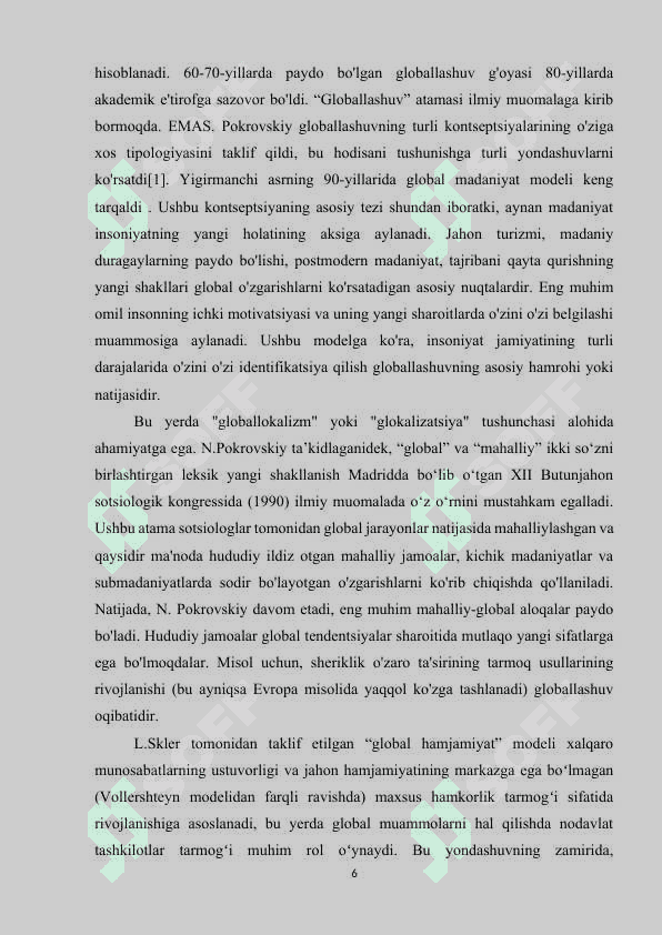 Globallashuv fenomen sifatida 6