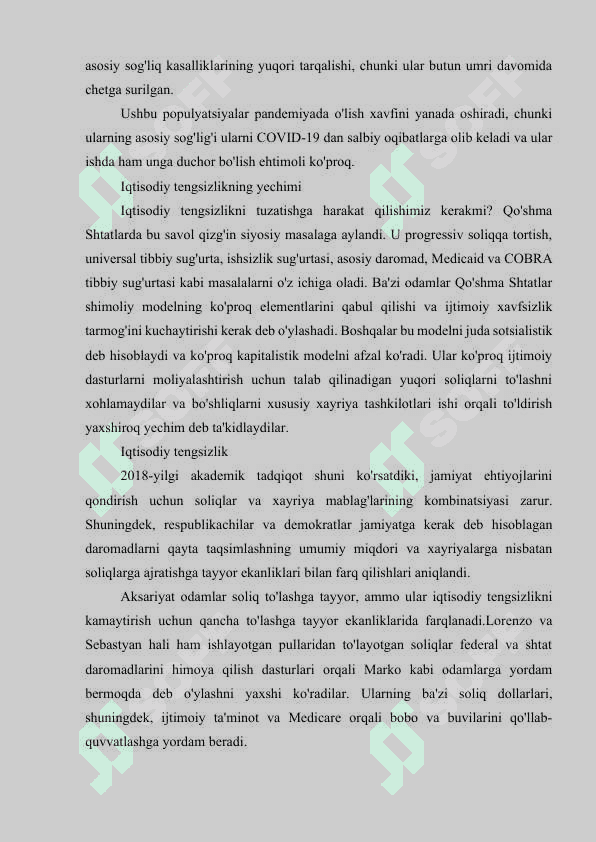 Globallashuvning jamiyat hayotidagi salbiy tomonlari. 5