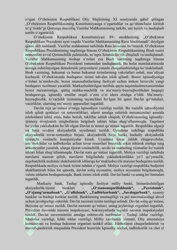 MUSTAQIL O'ZBEKISTONDA HOKIMIYATLAR BO'LINISHI PRINSIPI 3